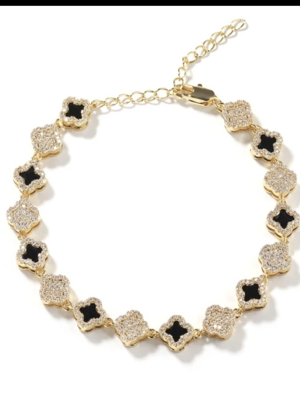 18k Gold Plated Diamond Bracelet Designer Inspired